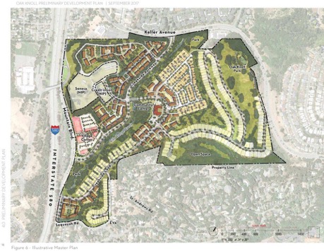 Oak Knoll site plan in Oakland, California Courtesy of SunCal