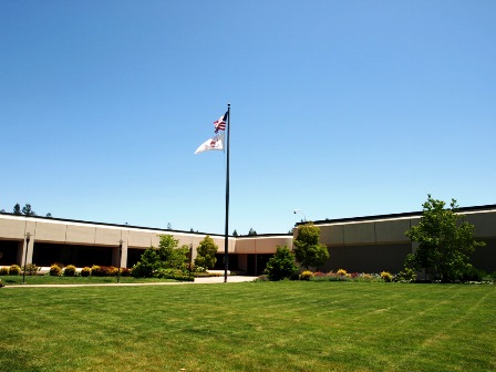 Entrance to former State Farm campus in Rohnert Park. 